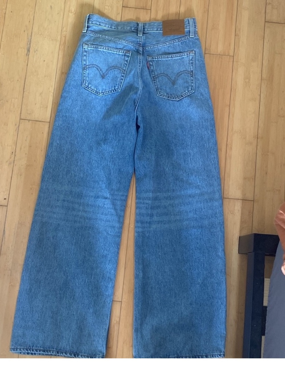 Levi's Light Blue High-Rise Ribcage Wide Leg Jeans - Picture 5 of 7